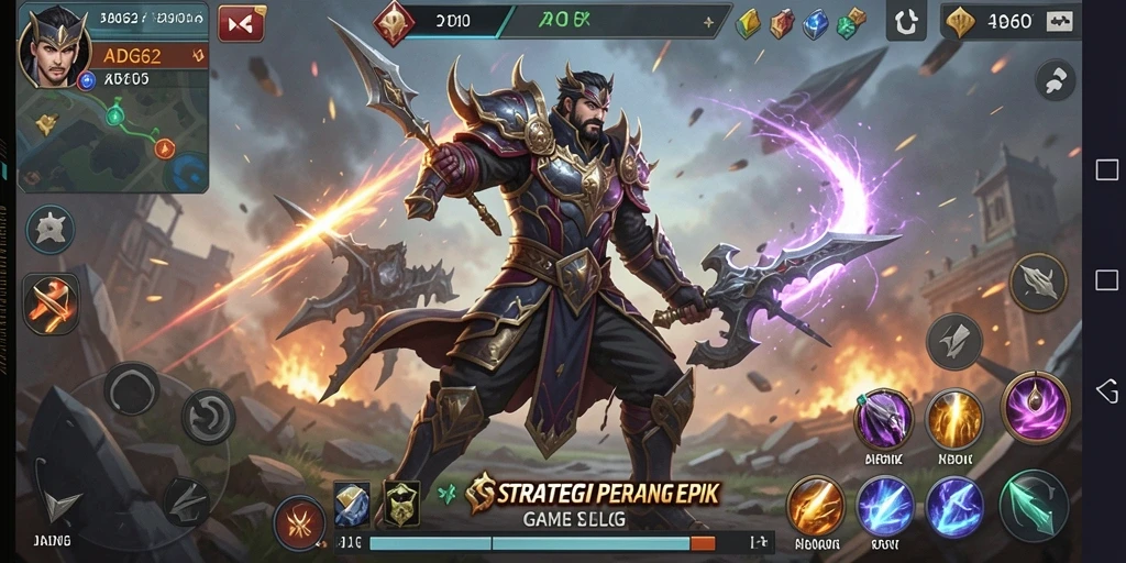 Tampilan gameplay SLG yang mendebarkan dalam ADG62.