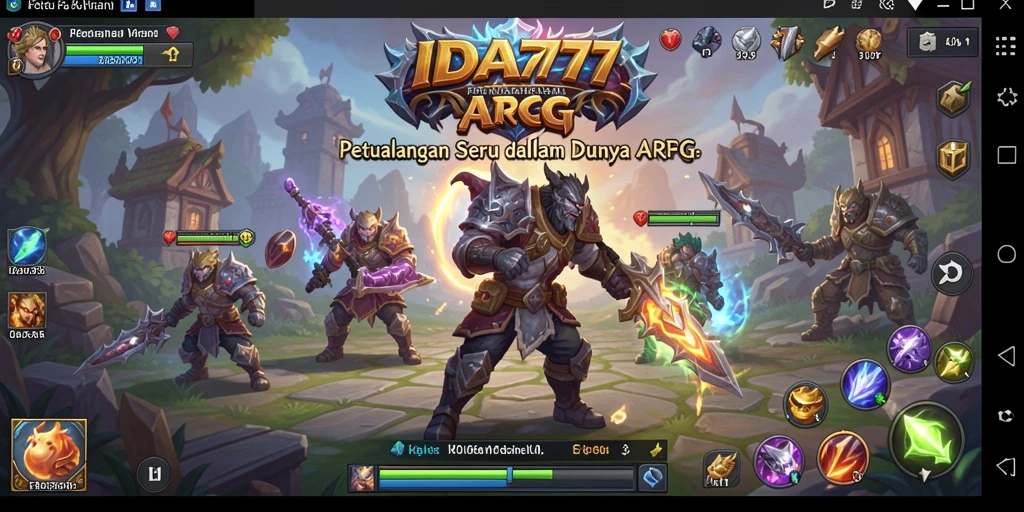 Tangkapan layar gameplay mengesankan dari IDA777 yang menunjukkan pertempuran intense.