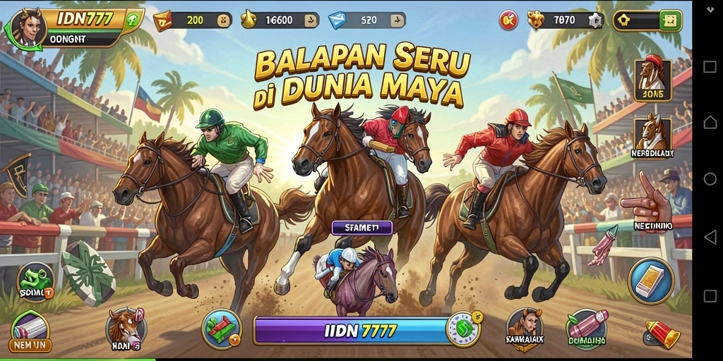 Gameplay balapan yang intens dan mendebarkan di IDN777.