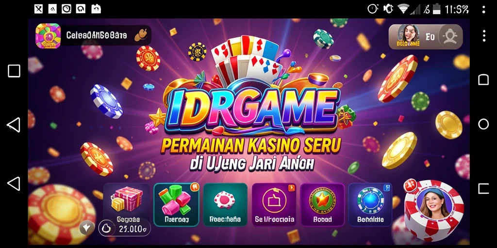 Tampilan gameplay seru dalam aplikasi Kasino IDRGAME.