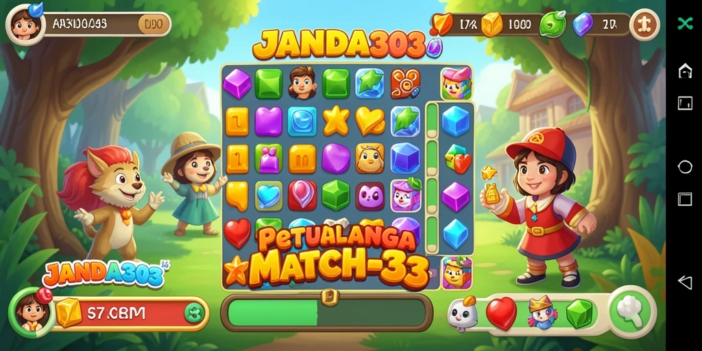 Gameplay JANDA303 yang seru dan penuh warna.
