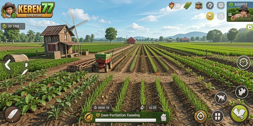 Tampilan gameplay KEREN77 yang menakjubkan sambil bercocok tanam.