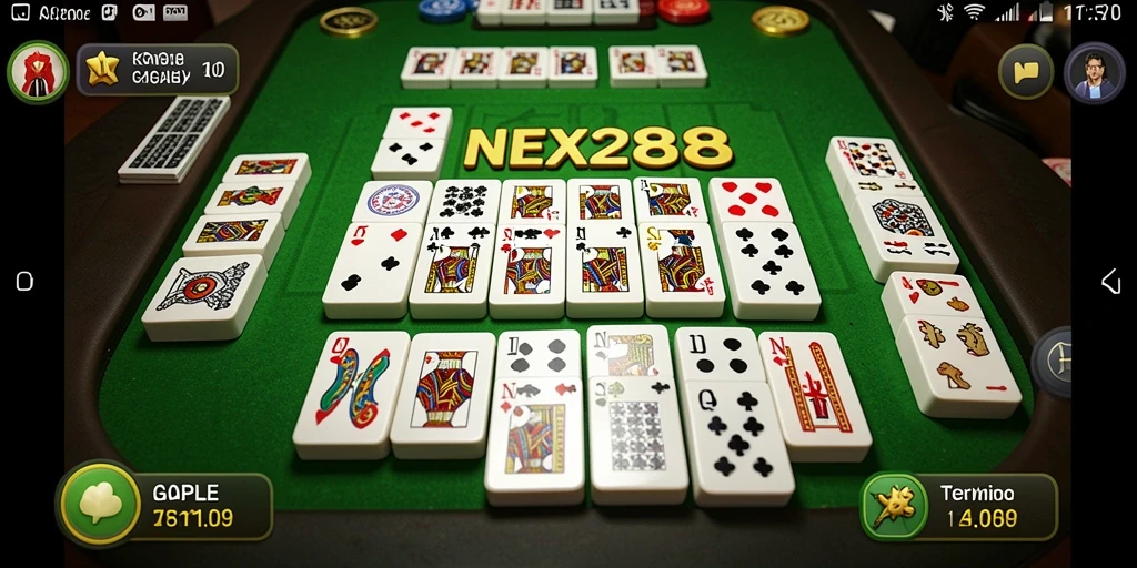Gameplay seru Gaple dengan teman-teman dalam NEX288.