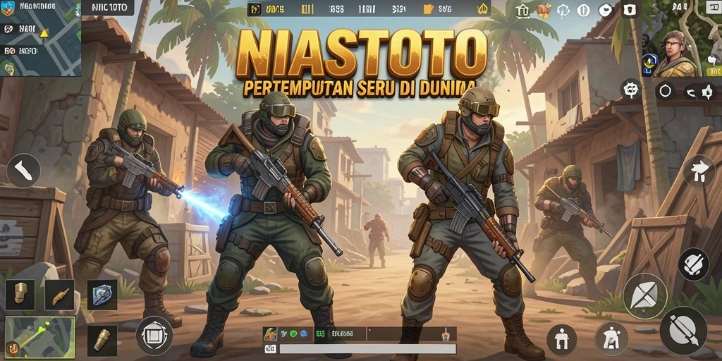 Gameplay NIASTOTO yang seru dan penuh aksi di medan tempur.