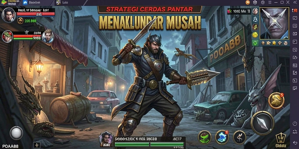 Tampilan gameplay POA88 yang mendebarkan dan strategis.