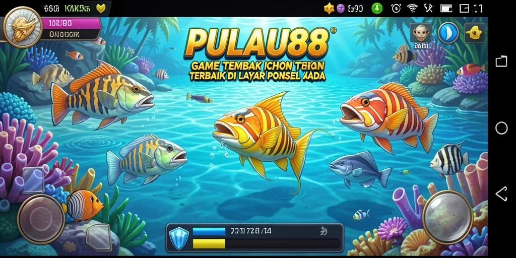 Tampilan gameplay PULAU88 yang seru dalam aksi Tembak Ikan.