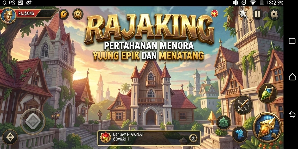 Tampilan fitur gameplay dalam RAJAKING yang menegangkan.