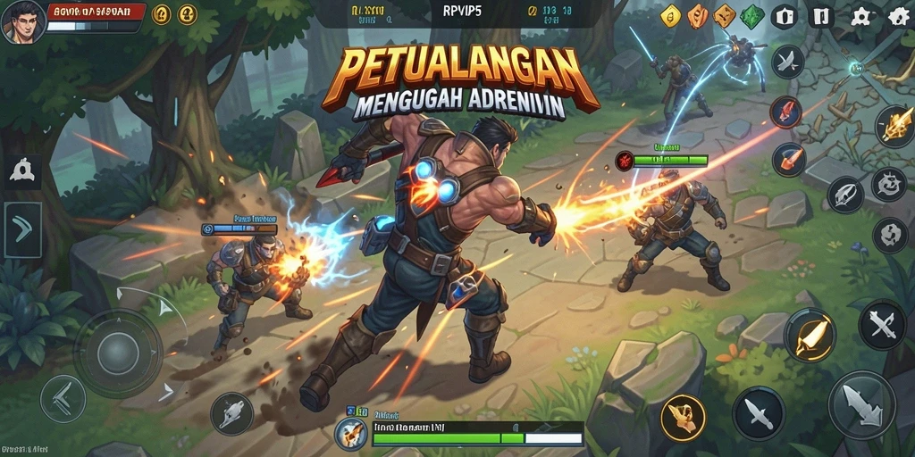 Screenshot dari gameplay RPVIP5 yang menunjukkan aksi seru di dalam permainan.