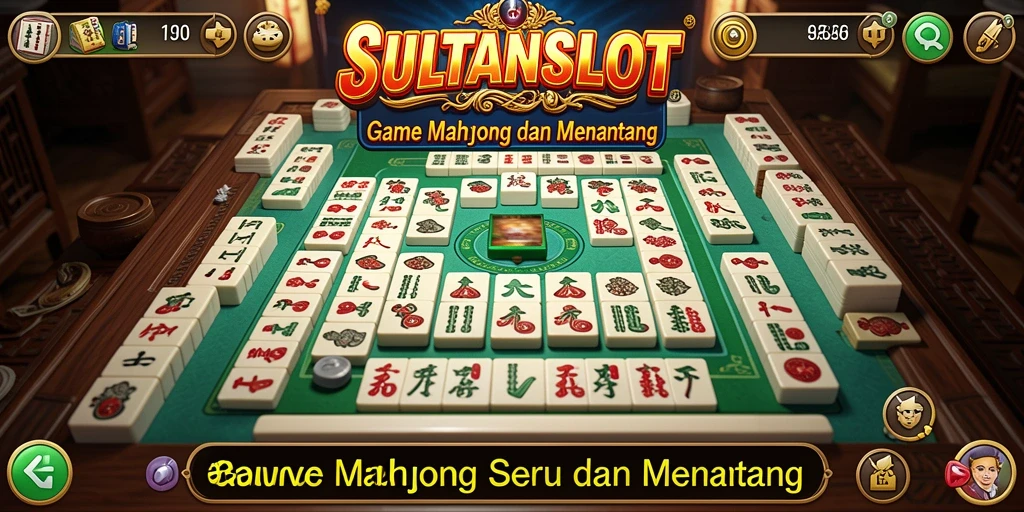 Tampilan gameplay seru dalam SULTANSLOT dengan Mahjong yang menarik.