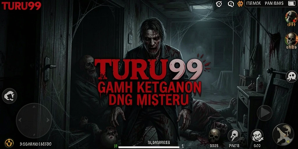 Screenshot utama TURU99 menampilkan gameplay yang menegangkan dan mencekam.